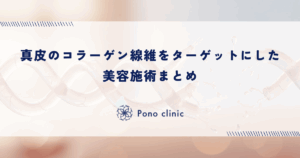 真皮のコラーゲン線維をターゲットにした美容施術まとめ