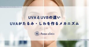 UVAとUVBの違い｜真皮に届くUVAがたるみ・しわを作るメカニズム