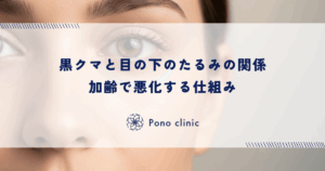 黒クマと目の下のたるみの関係｜加齢で悪化する仕組み