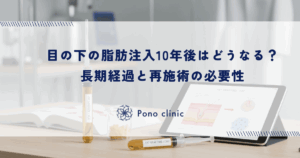 目の下の脂肪注入10年後はどうなる？長期経過と再施術の必要性